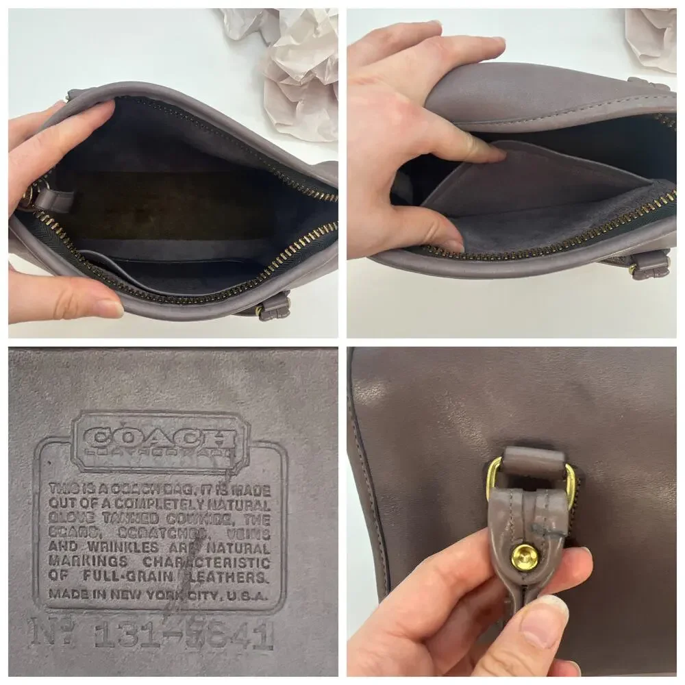 Vintage Coach NYC Madison Satchel 9725 Gray 1980s